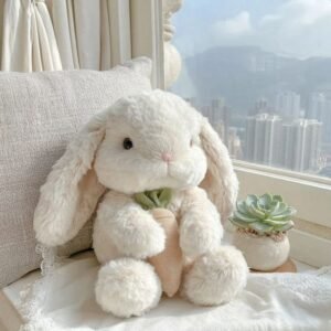 FluffyPop Cuddly Bunny Soft Toy – Cute & Huggable Plush